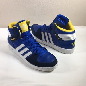 Adidas B35364 Pro Play 2 High tops Blue White Yellow Men's Sneakers Shoes 13